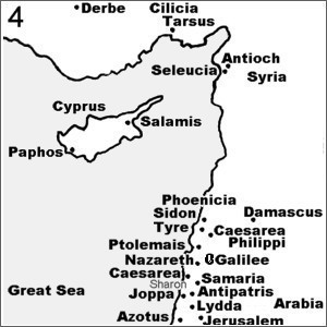Map Cyprus and Persia